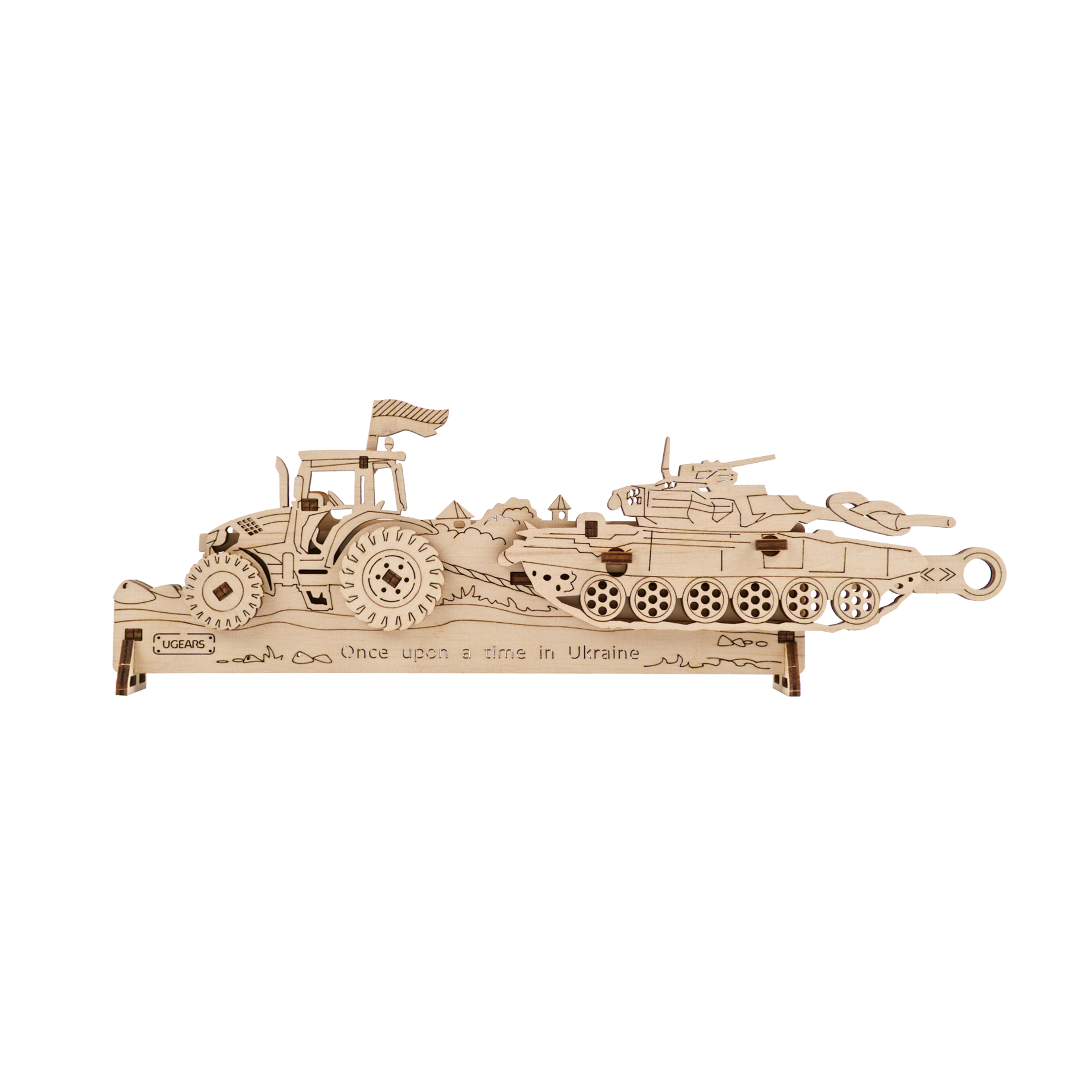 ugears-brave-ua-tractor-maquette-m-canique-bois image 2