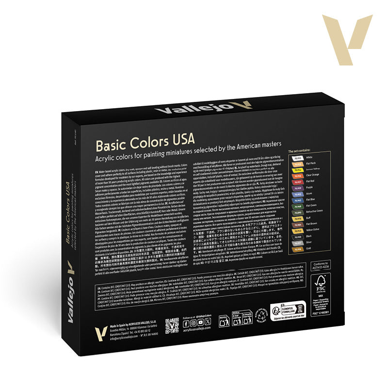 vallejo-set-16-couleurs-basic-colors-usa-model-color-18-ml image 2