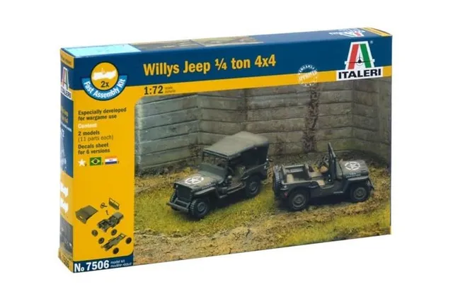 italeri-7506-1-4-ton-4x4-utility-truck-jeep-willys-maquette-1-72 image 1