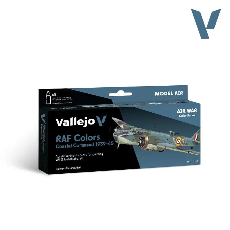 vallejo-model-air-set-8-couleurs-raf-coastal-command-1939-1945 image 1