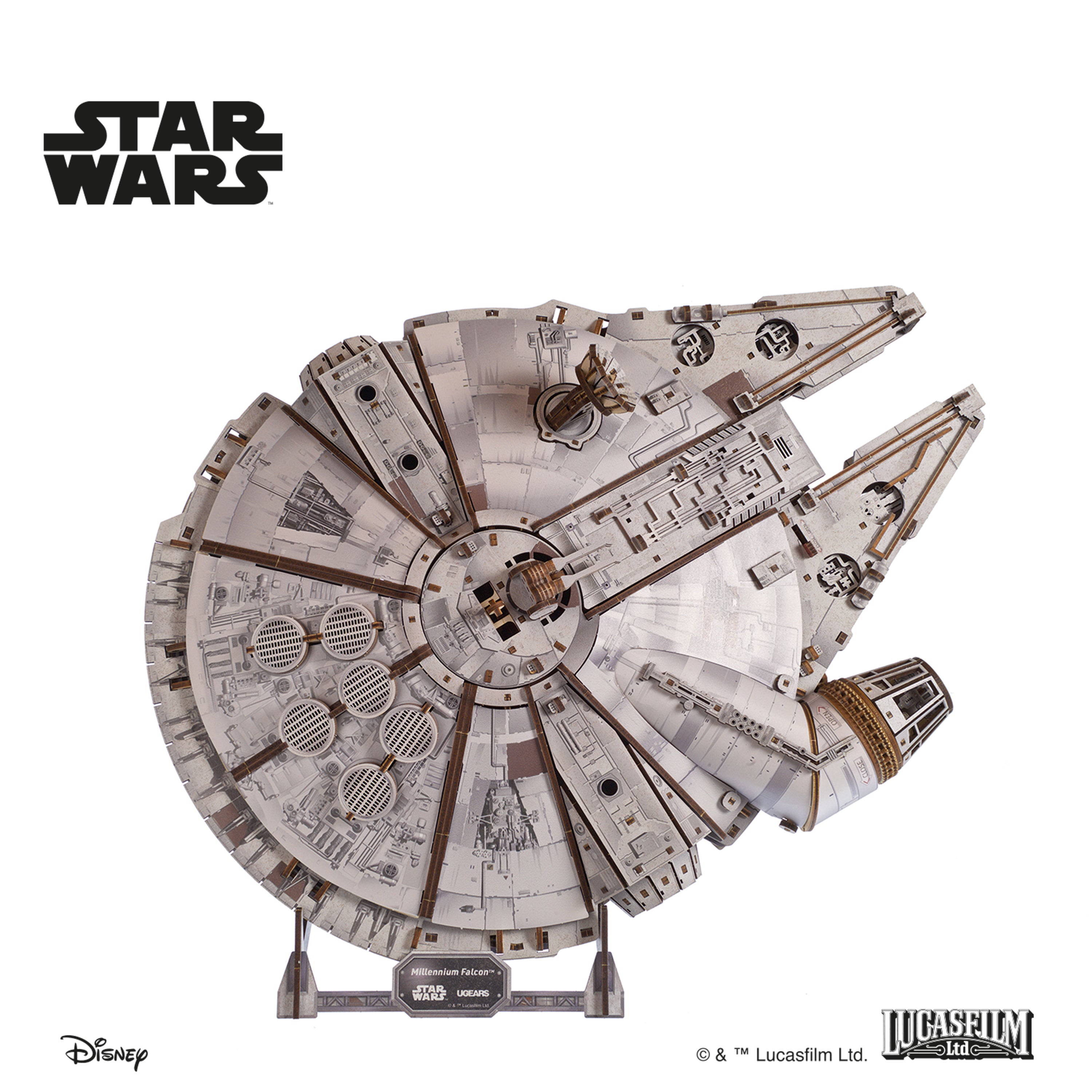 ugears-millennium-falcon-star-wars-maquette-bois-m-canique-1-75 image 2