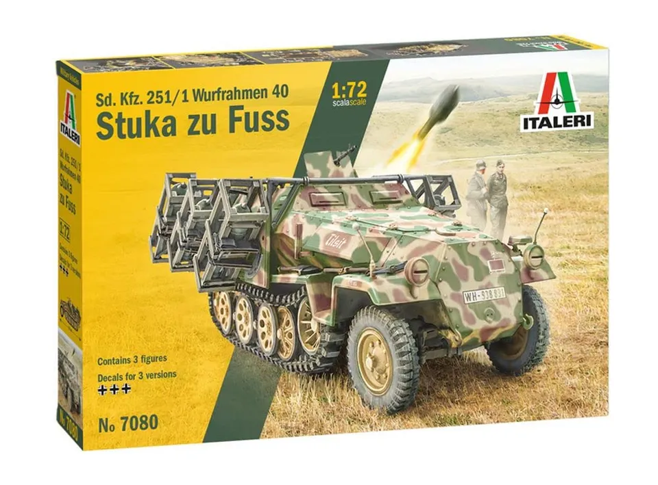 italeri-7080s-sd-kfz-251-1-stuka-zu-fuss-maquette-militaire-1-72-coller image 1