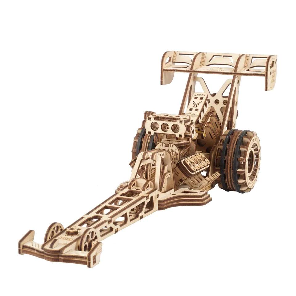 ugears-top-fuel-dragster-maquette-m-canique-en-bois-voiture-de-drag image 1