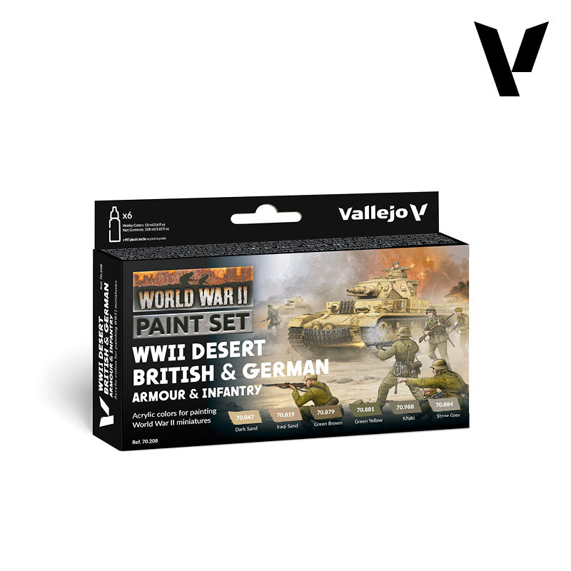 vallejo-model-color-set-6-x-18-ml-uniformes-et-v-hicules-britanniques-et-alleman image 1