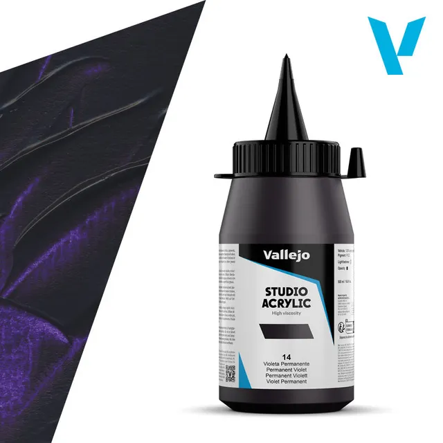 vallejo-acrylique-beaux-arts-500-ml-violet-permanent-opaque-pv23 image 1