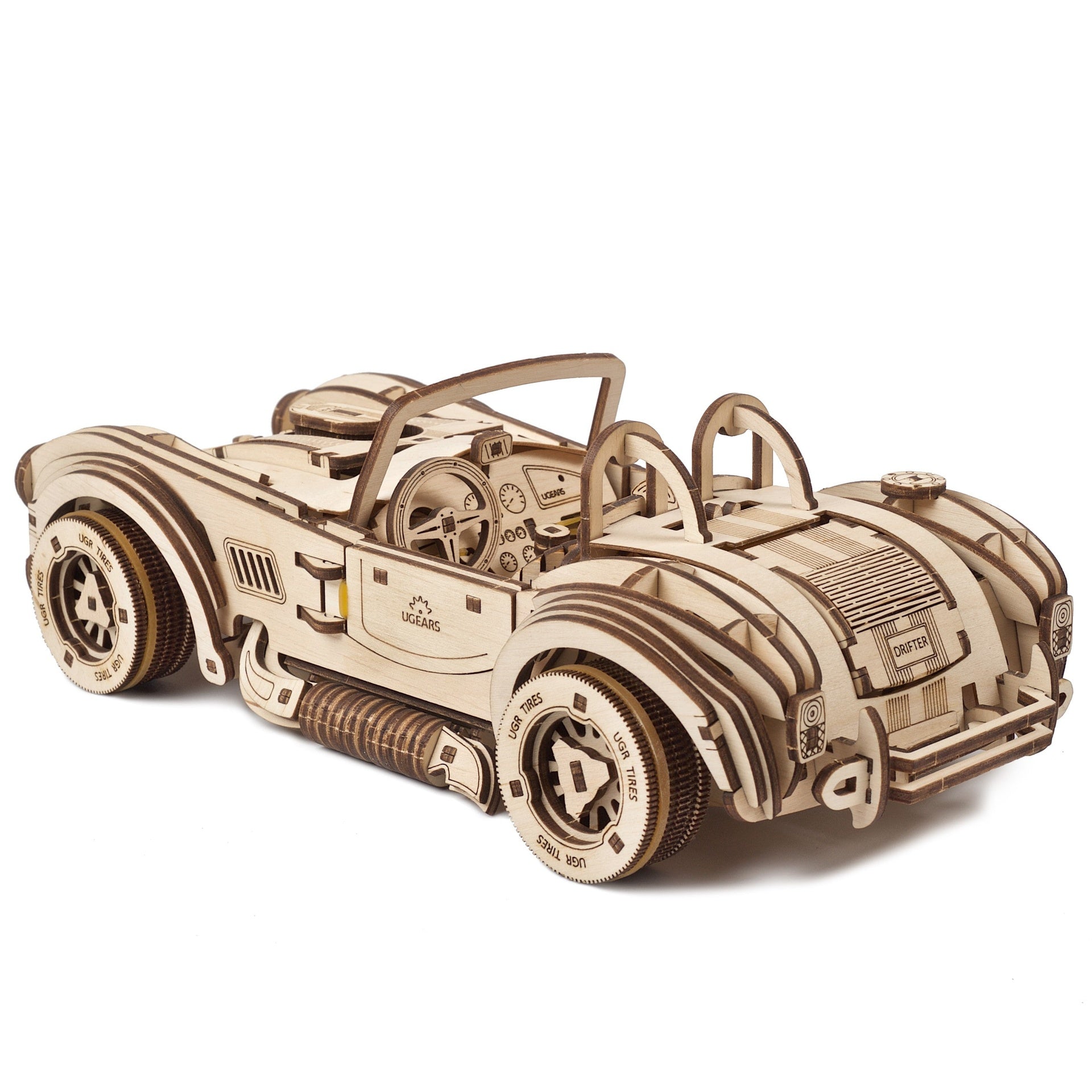 ugears-drift-cobra-racing-car-maquette-m-canique-bois image 2