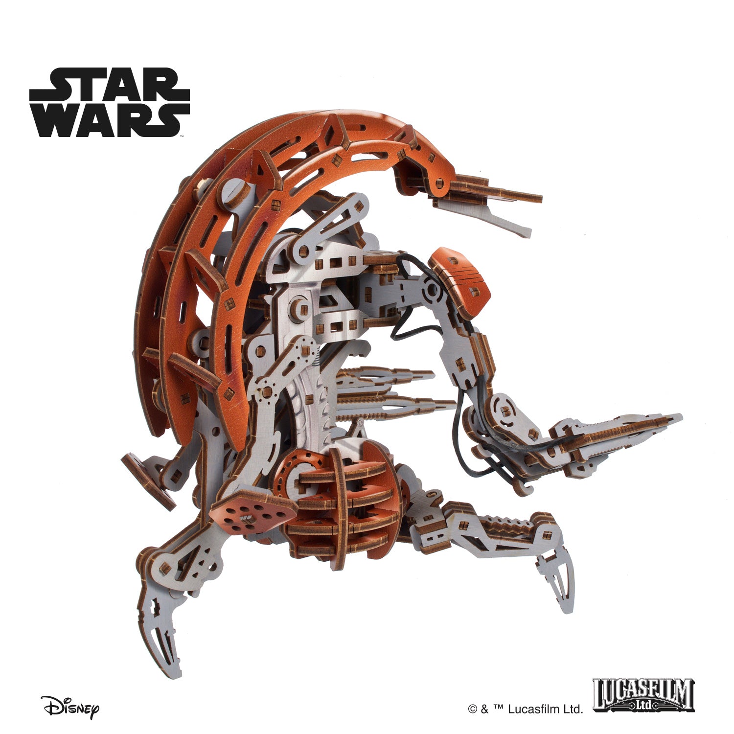 ugears-droideka-star-wars-maquette-dro-de-destructeur-bois image 5
