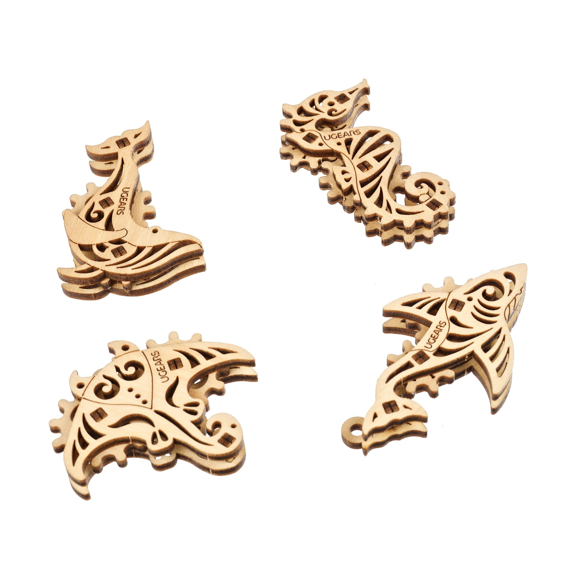 ugears-u-fidgets-pacific-ocean-set-4-mini-maquettes-bois-oc-an image 1