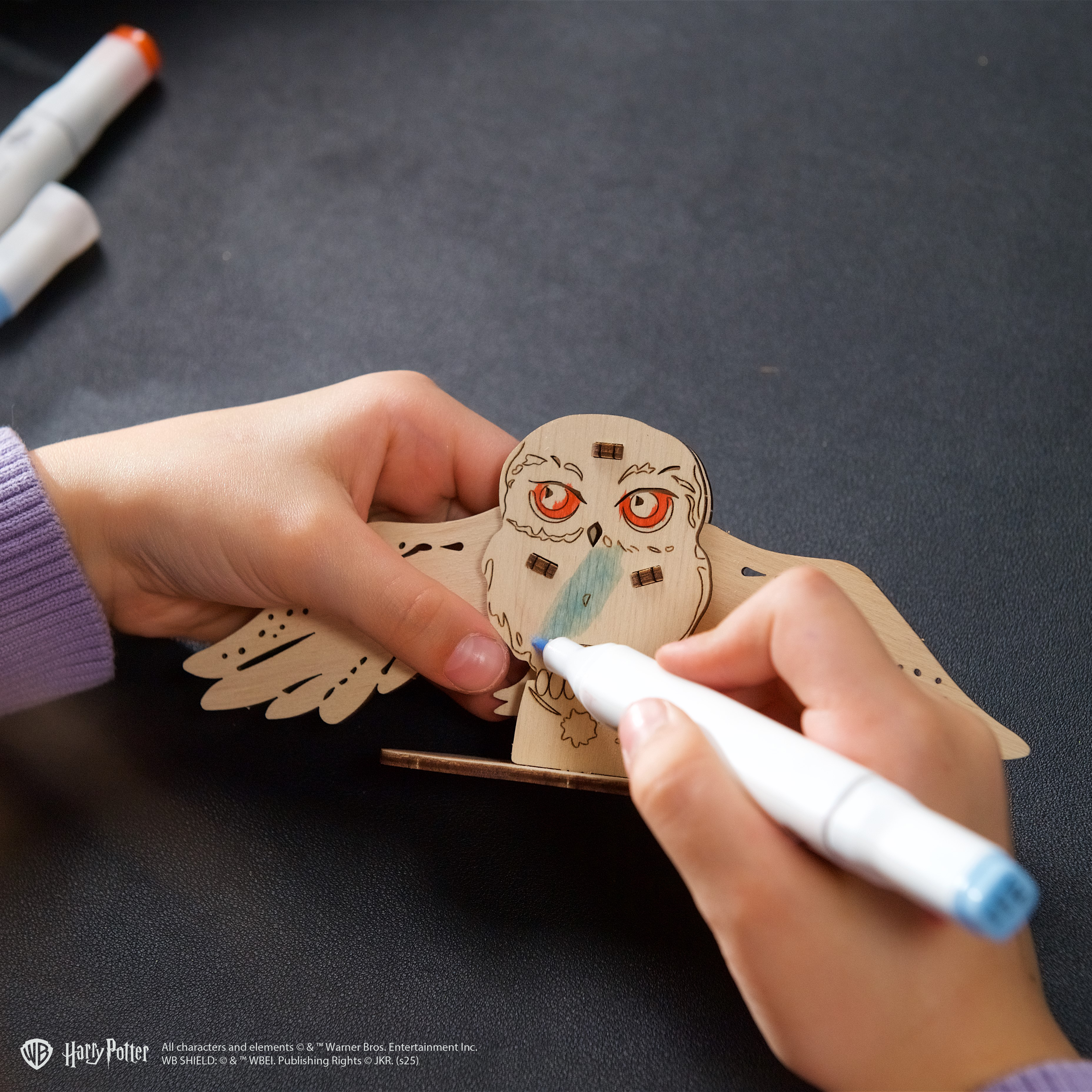 ugears-hedwig-chouette-maquette-bois-3d-colorier-harry-potter image 5