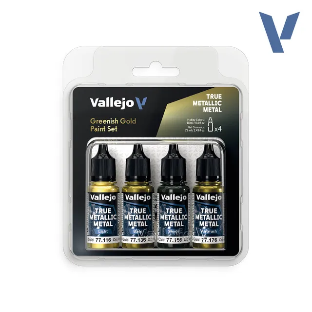 vallejo-set-or-verd-tre-4-peintures-m-talliques-true-metal-18-ml-pour-miniatures image 1