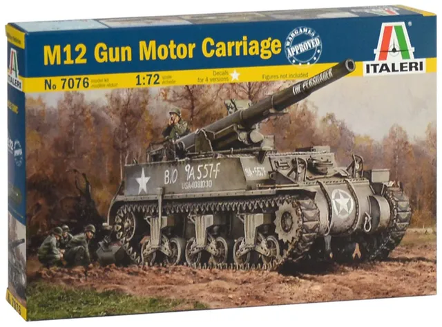 italeri-it7076-m12-gun-motor-carriage-maquette-militaire-monter image 1