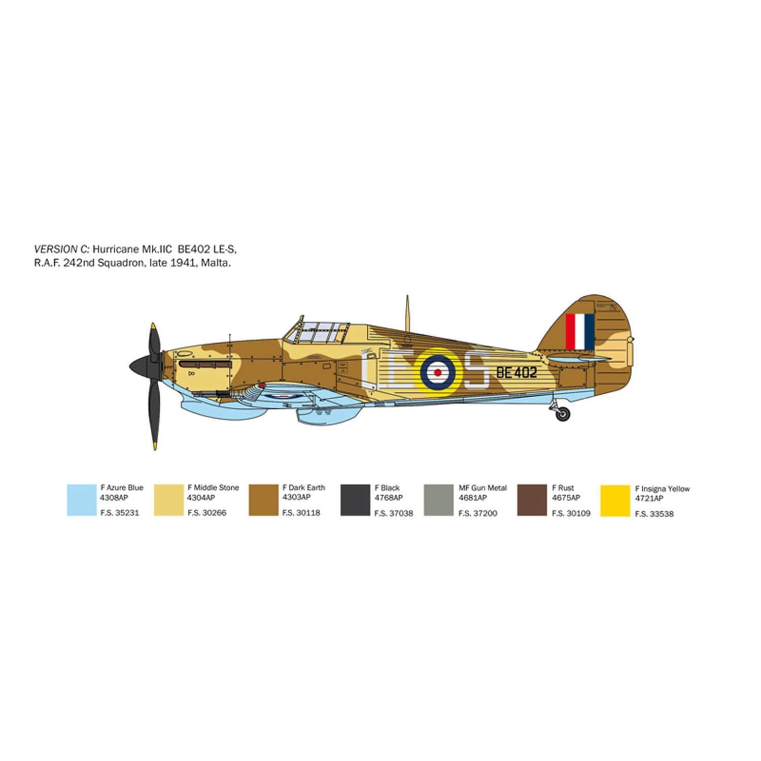 italeri-2828-hurricane-mk-ii-c-1-48-kit-avion-d-taill image 6