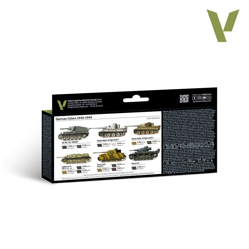 vallejo-model-air-set-8-couleurs-v-hicules-allemands-1940-1945-8-x-18-ml image 2