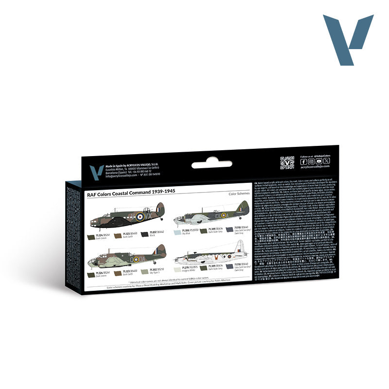 vallejo-model-air-set-8-couleurs-raf-coastal-command-1939-1945 image 2