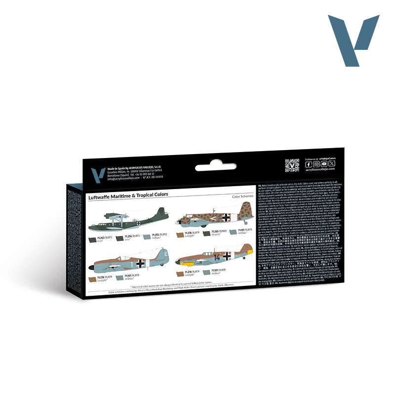 vallejo-model-air-set-8-couleurs-camouflages-luftwaffe-maritime-et-tropical image 2