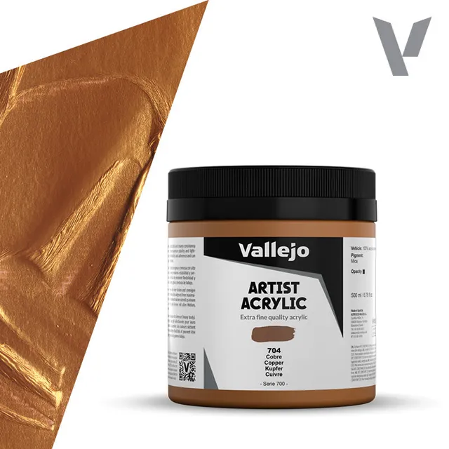 vallejo-beaux-arts-peinture-acrylique-cuivre-500-ml-effet-m-tallique-opaque image 1