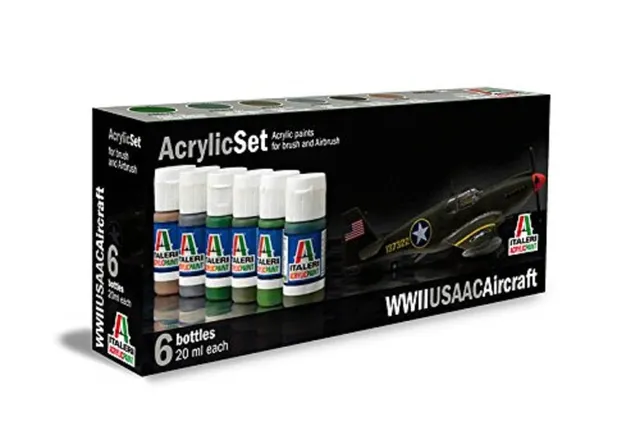 italeri-438ap-kit-peinture-acrylique-avion-wwii-usaac image 1