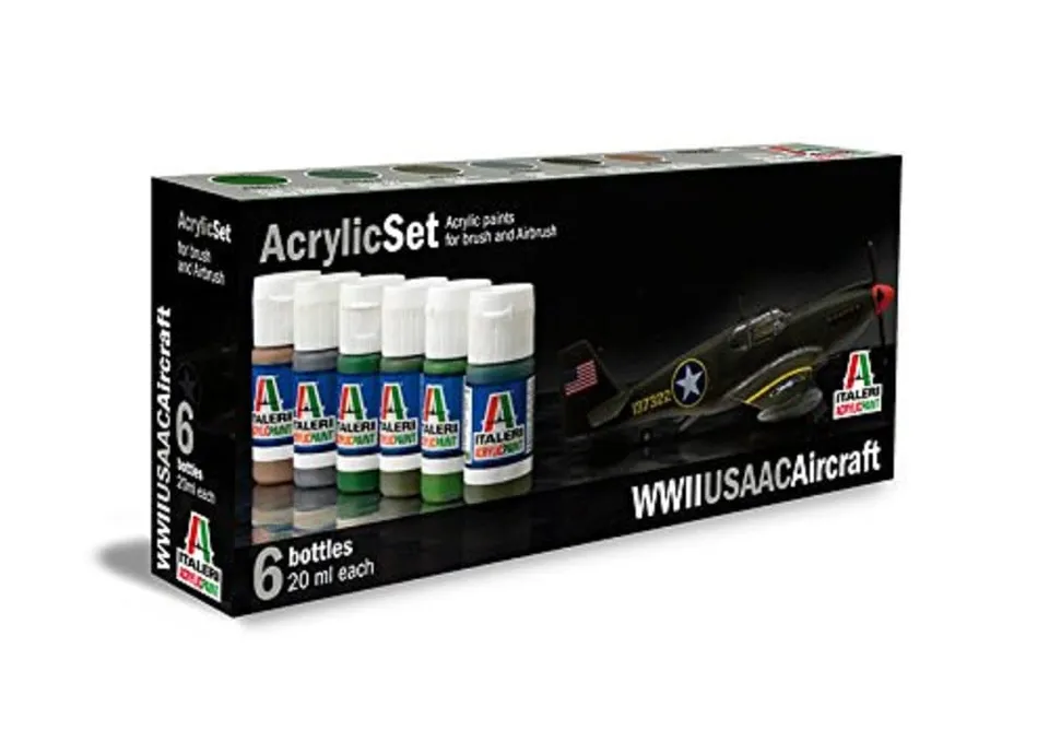 italeri-438ap-kit-peinture-acrylique-avion-wwii-usaac image 1
