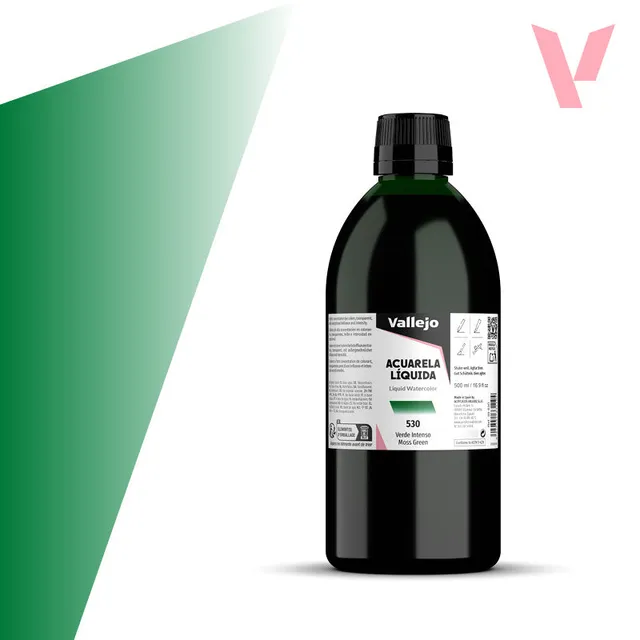 vallejo-aquarelle-liquide-vert-intense-500-ml-beaux-arts image 1