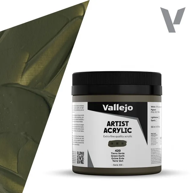 vallejo-belle-arti-peinture-acrylique-terre-verte-500-ml image 1