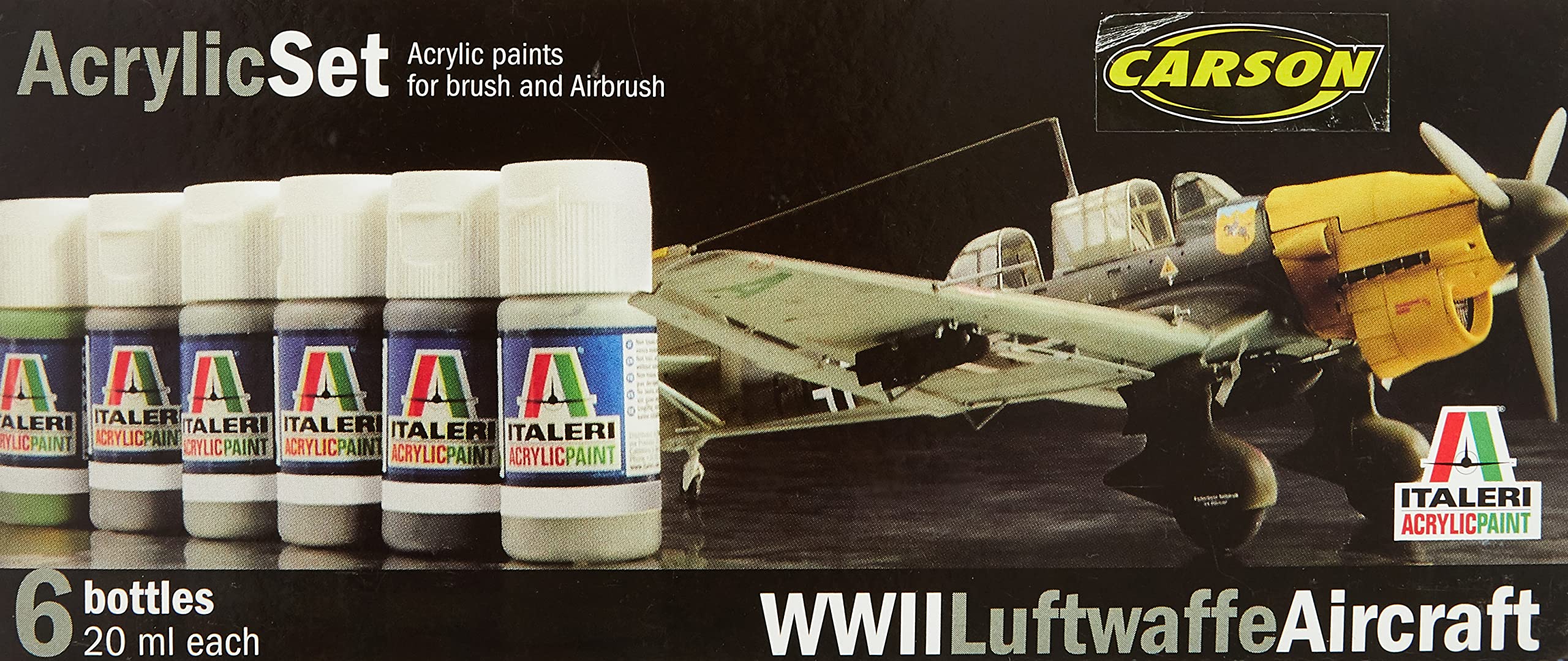 italeri-436-set-6-peintures-acryliques-avions-luftwaffe-wwii image 2