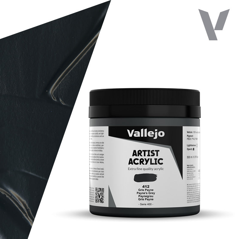 vallejo-peinture-acrylique-gris-de-payne-500-ml-beaux-arts image 1