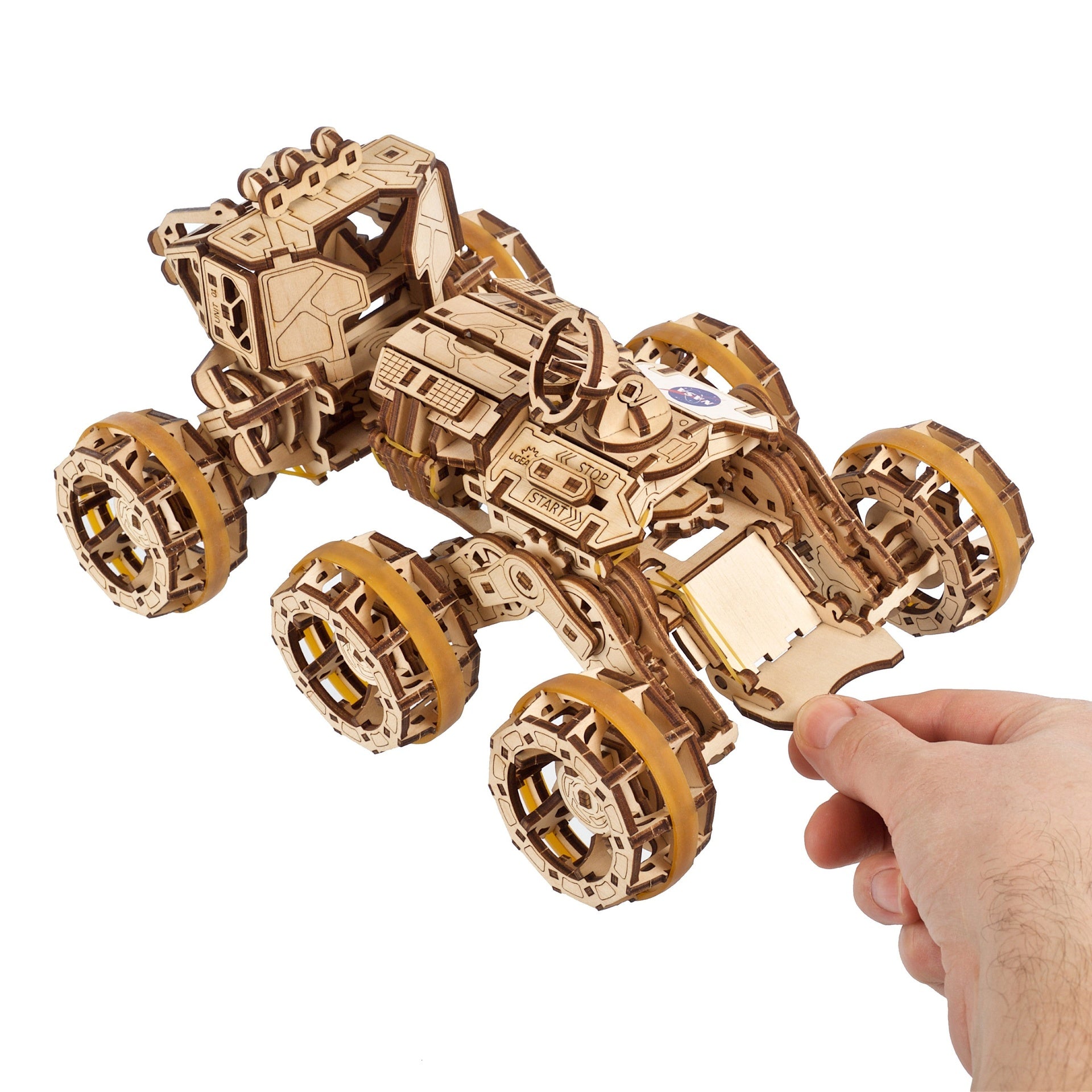 ugears-manned-mars-rover-rover-martien-habit-en-bois-m-canique-construire image 4