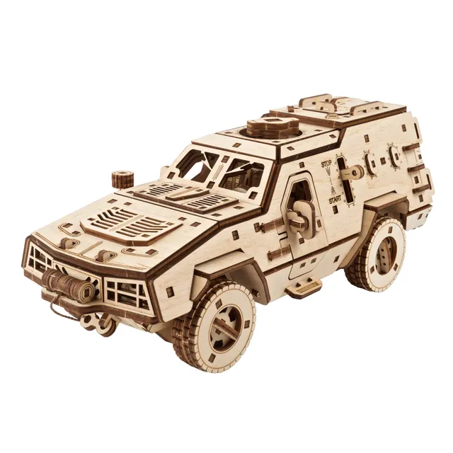 ugears-dozor-b-combat-vehicle-v-hicule-blind-m-canique-en-bois image 1