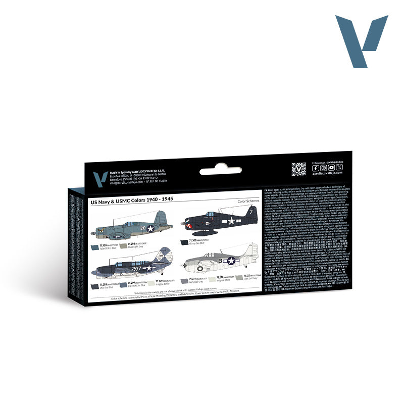 vallejo-model-air-set-8-couleurs-us-navy-et-usmc-wwii image 2