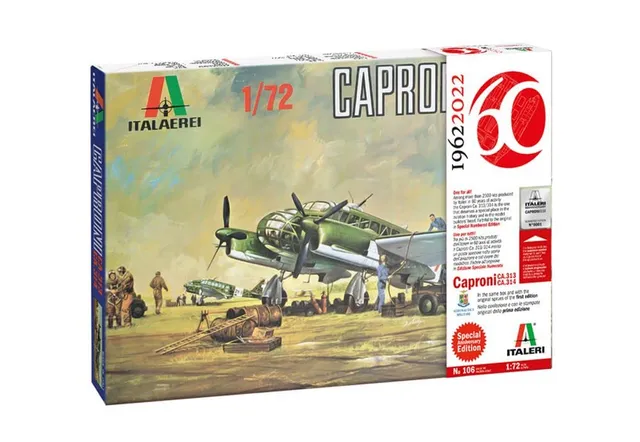 italeri-0106-caproni-ca-313-ca-314-vintage-60-ans-1-72-maquette-avion-monter image 1