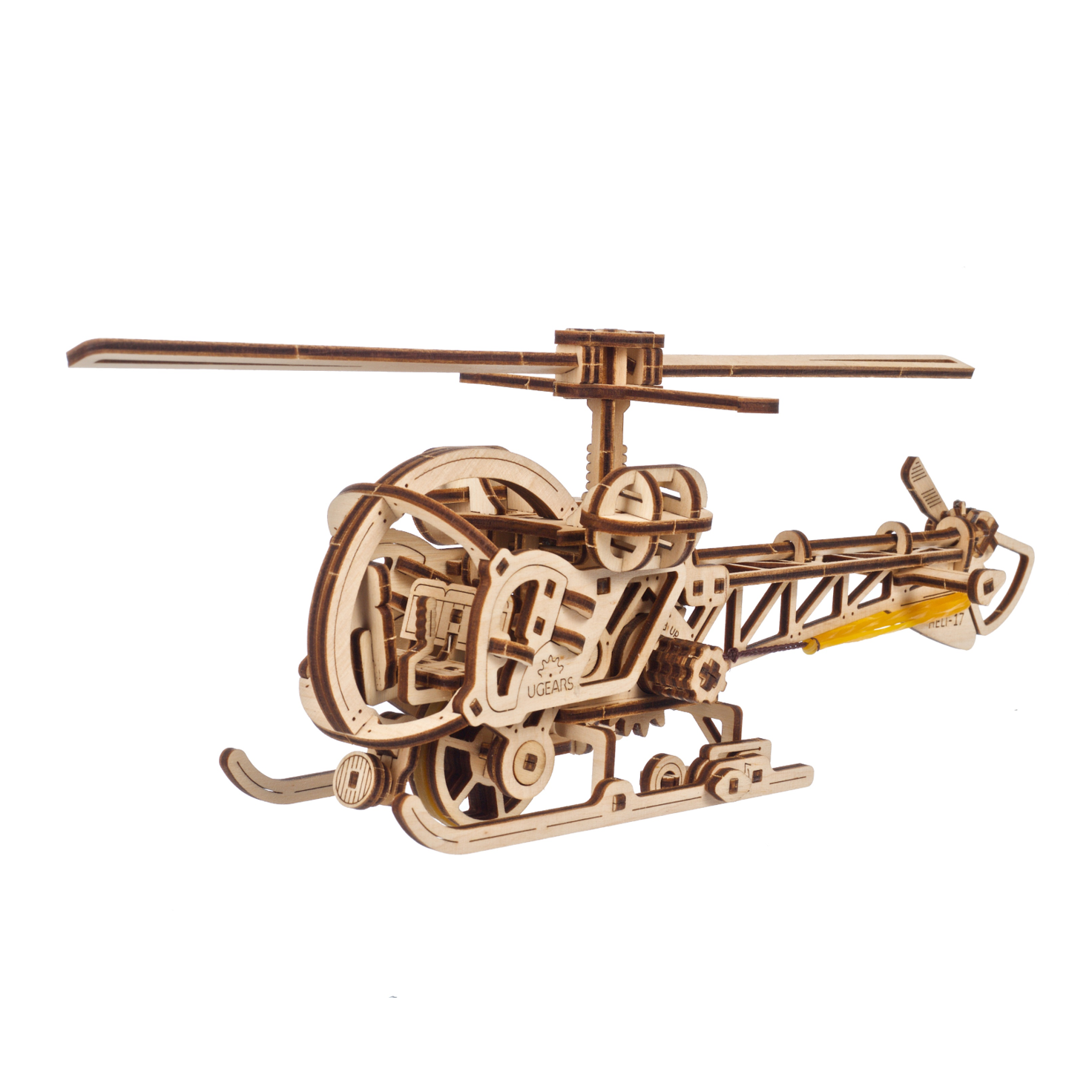 ugears-mini-helicopter-mini-maquette-bois-h-licopt-re-m-canique image 3