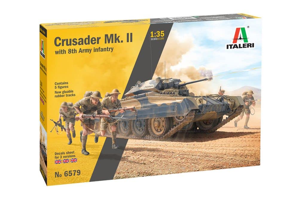 italeri-crusader-mk-ii-1-35-avec-5-figurines-maquette-char image 1