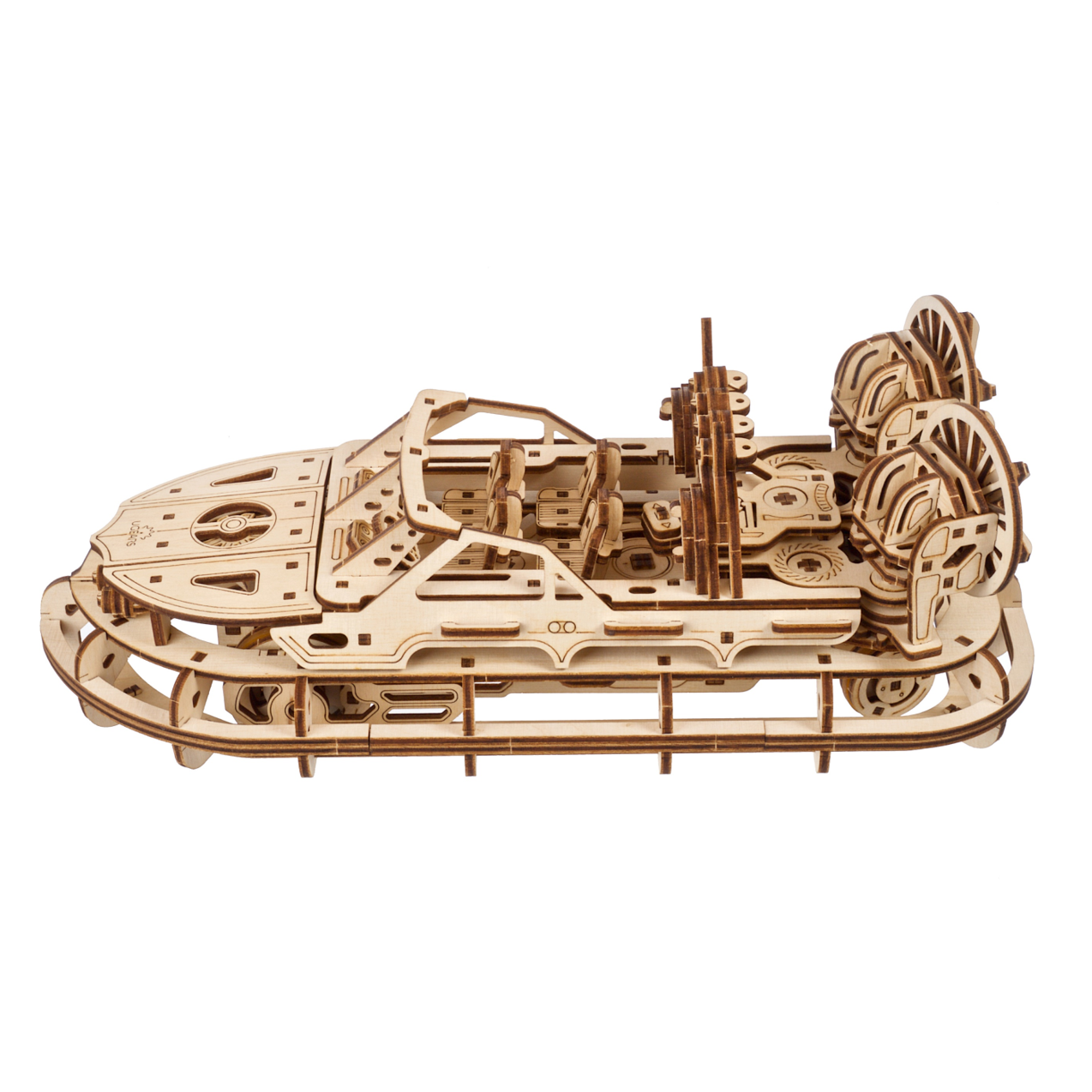 ugears-rescue-hovercraft-maquette-bois-m-canique-a-roglisseur-de-sauvetage image 3