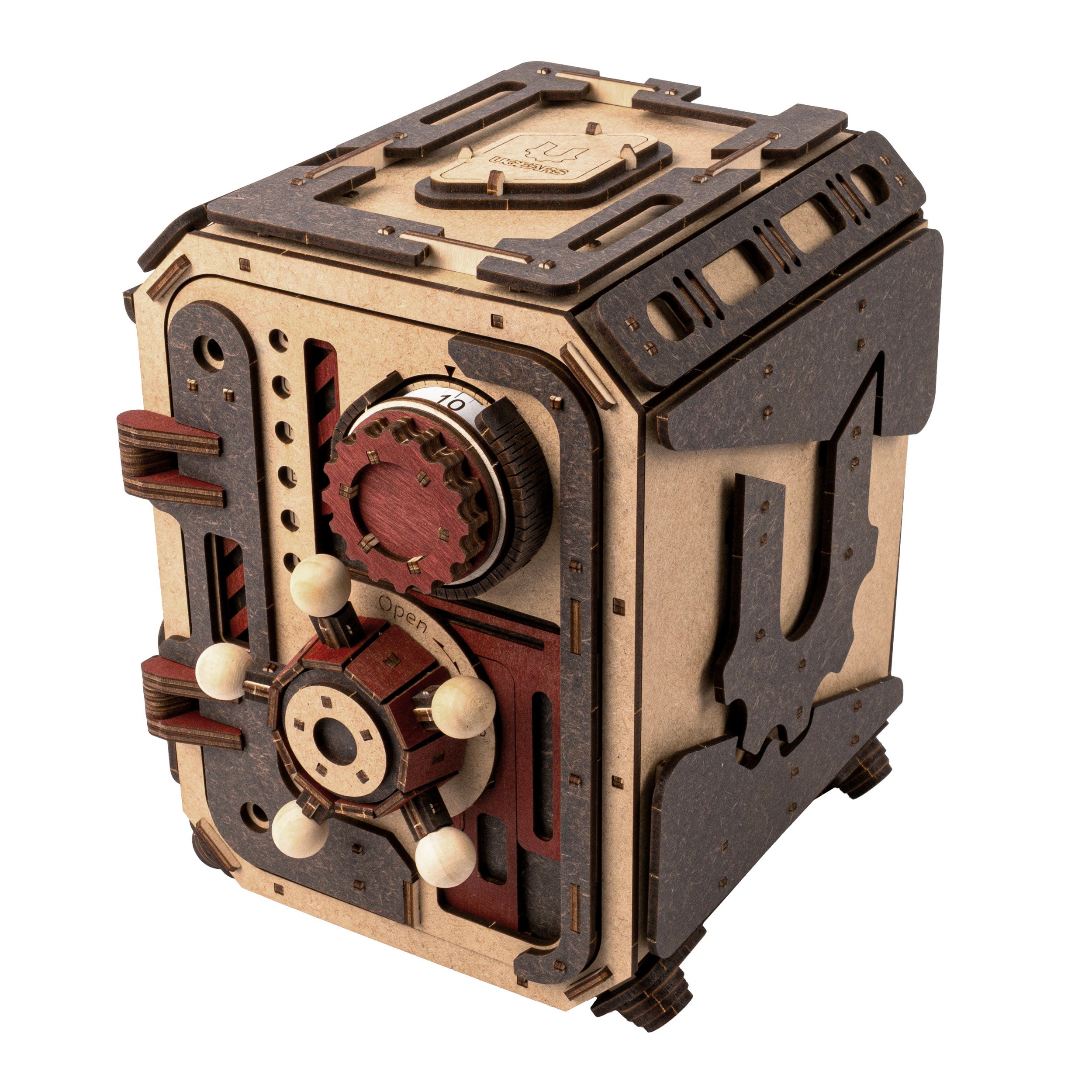 ugears-safe-too-coffre-fort-m-canique-en-bois-code image 1