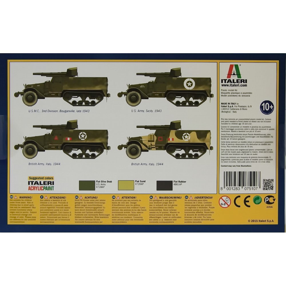 italeri-i7510-maquette-char-m3-76mm-gun-motor-carriage-chelle-1-72-2-kits image 2