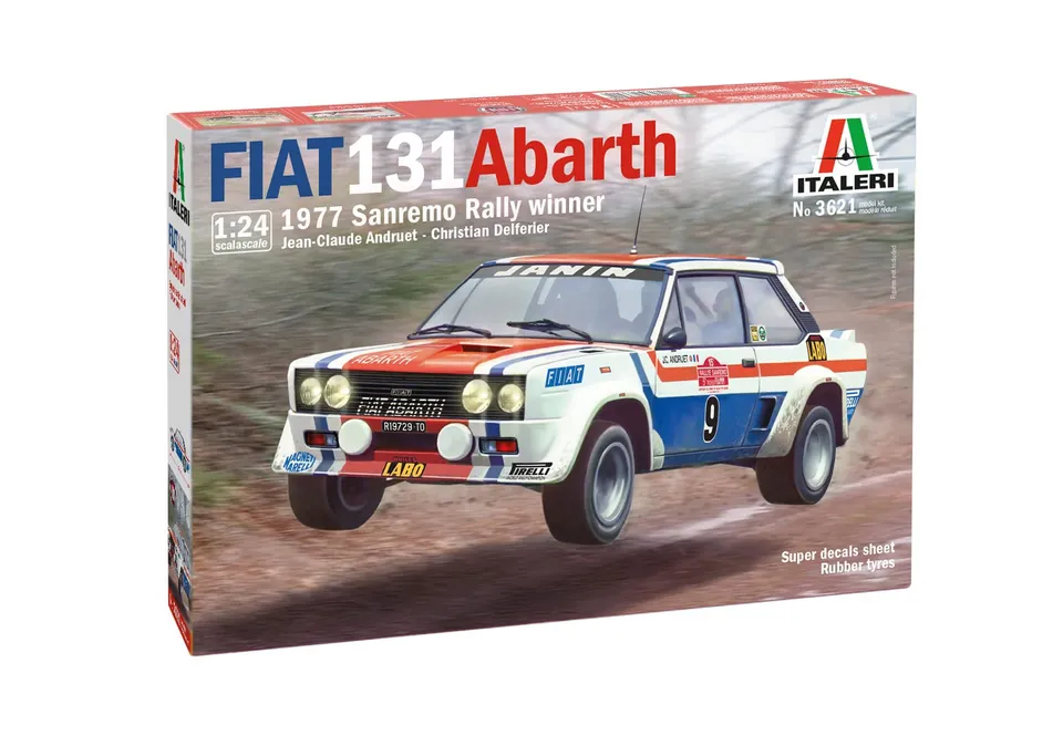 italeri-3621-fiat-131-abarth-77-sanremo-rally-1-24-maquette-voiture-rallye image 1