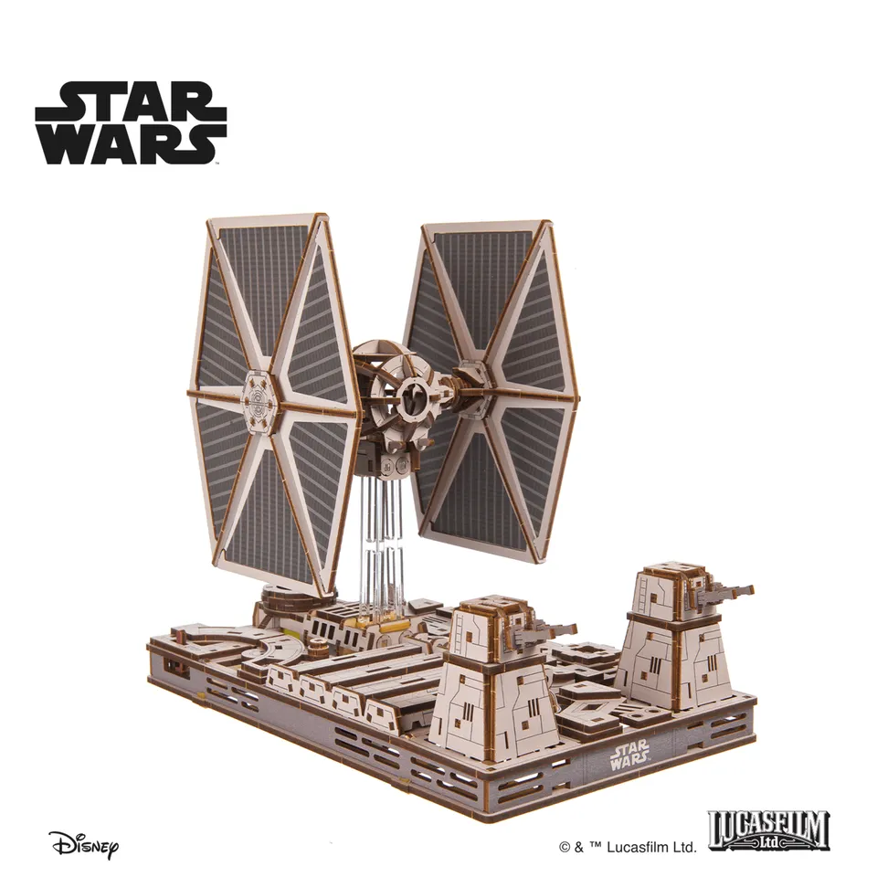 ugears-tie-fighter-star-wars-maquette-m-canique-en-bois image 1