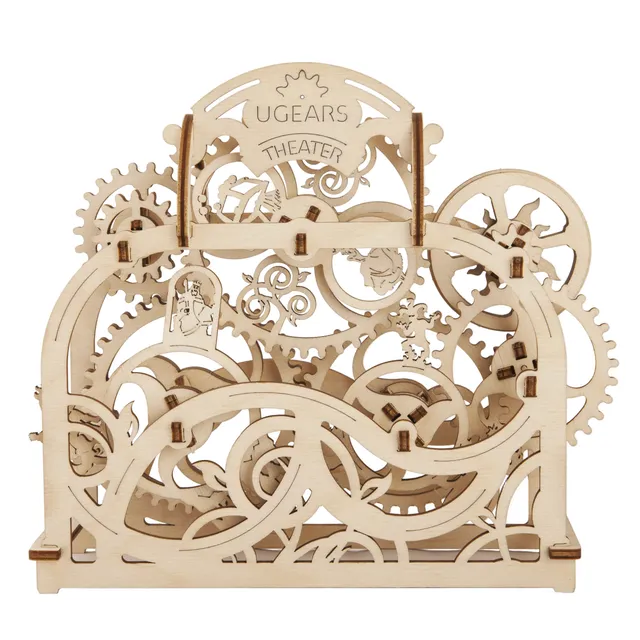 ugears-theater-maquette-m-canique-en-bois-construire image 1