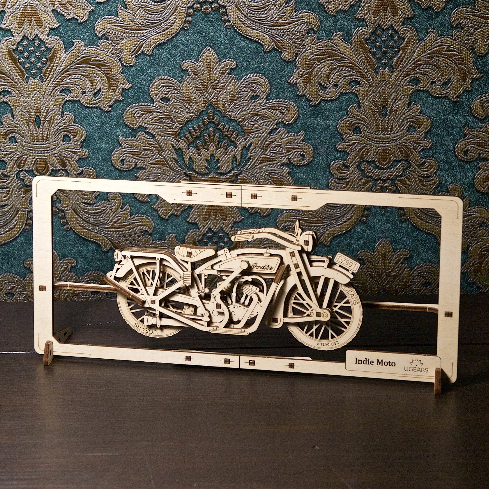 ugears-indie-moto-2-5d-puzzle-tableau-moto-bois-mobile image 8
