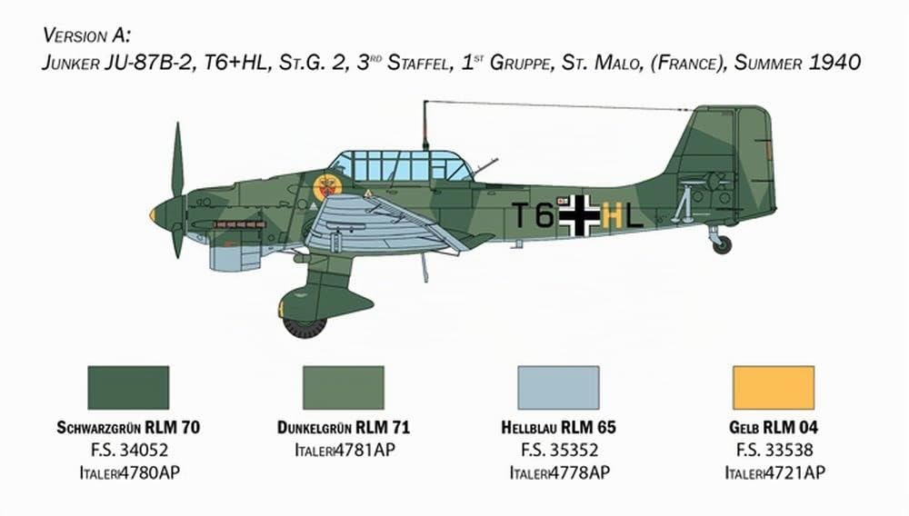italeri-junkers-ju-87b-stuka-maquette-avion-militaire-monter image 4