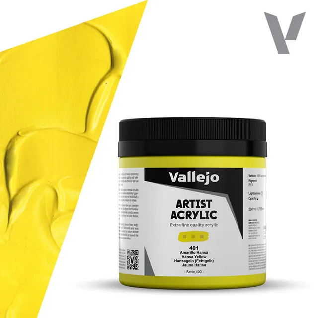 vallejo-acrylique-beaux-arts-jaune-hansa-500-ml-peinture-acrylique image 1
