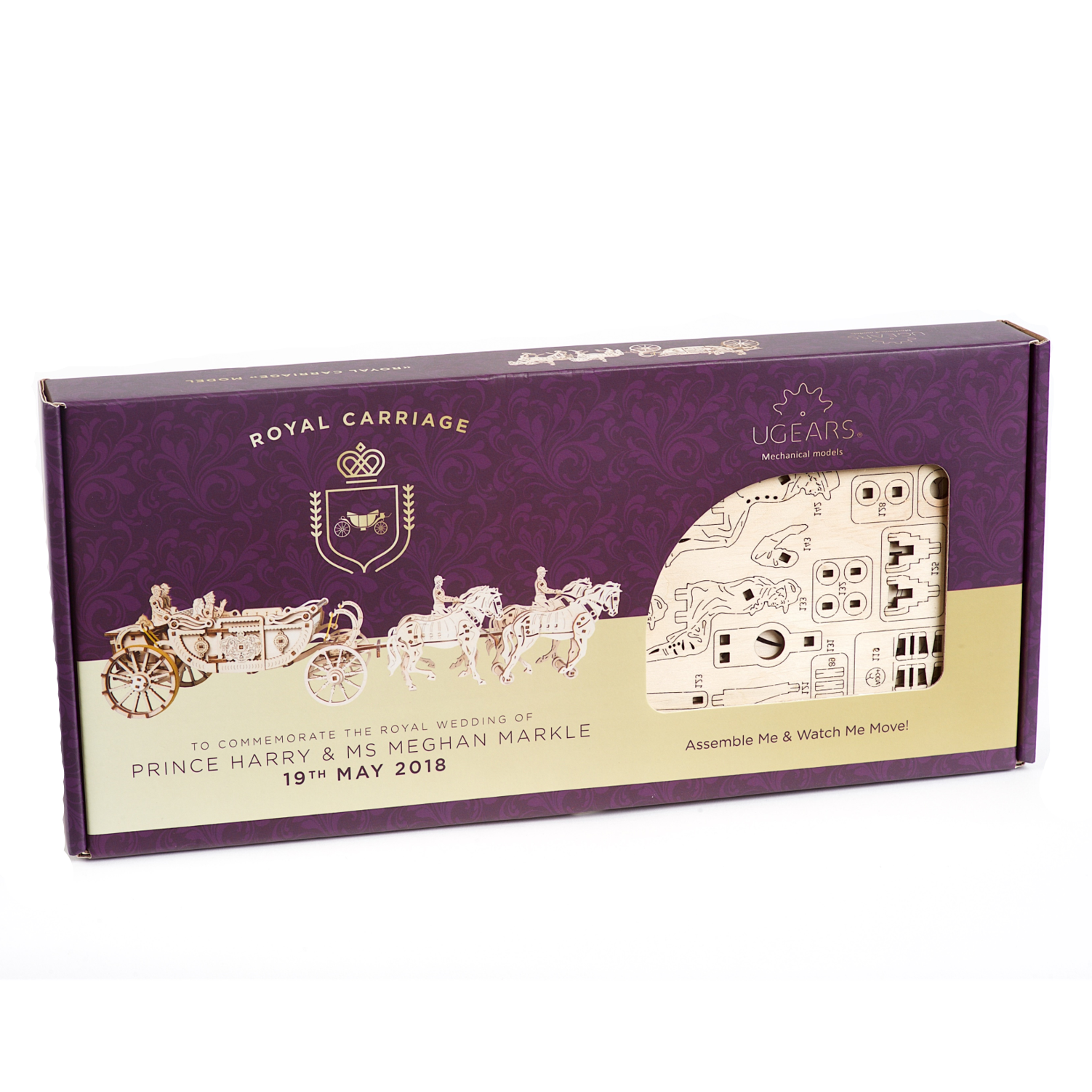 ugears-royal-carriage-maquette-bois-cal-che-royale-avec-chevaux image 3