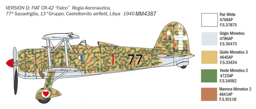 italeri-fiat-cr-42-falco-battle-of-britain-80th-anniv-maquette-avion-1-48 image 7