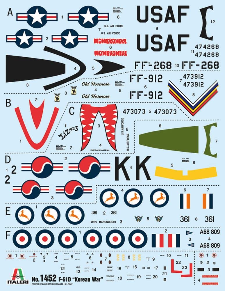 italeri-1452s-f-51d-korean-war-1-72-maquette-avion-monter image 3