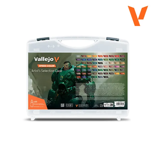 vallejo-xpress-color-mallette-artist-s-selection-60-couleurs-18-ml image 1