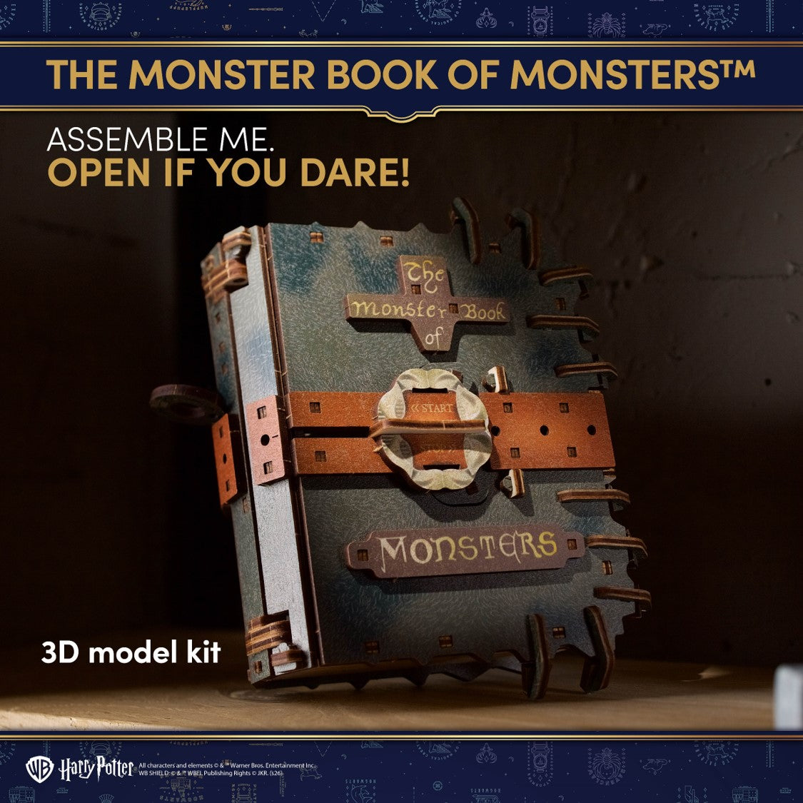 ugears-the-monster-book-of-monsters-harry-potter-maquette-livre-magique-en-bois image 8