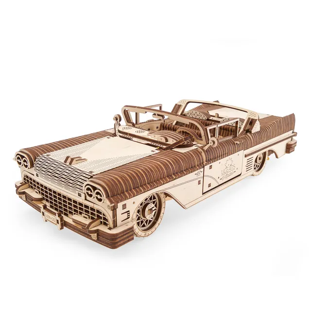ugears-dream-cabriolet-vm-05-maquette-bois-m-canique-vintage image 1