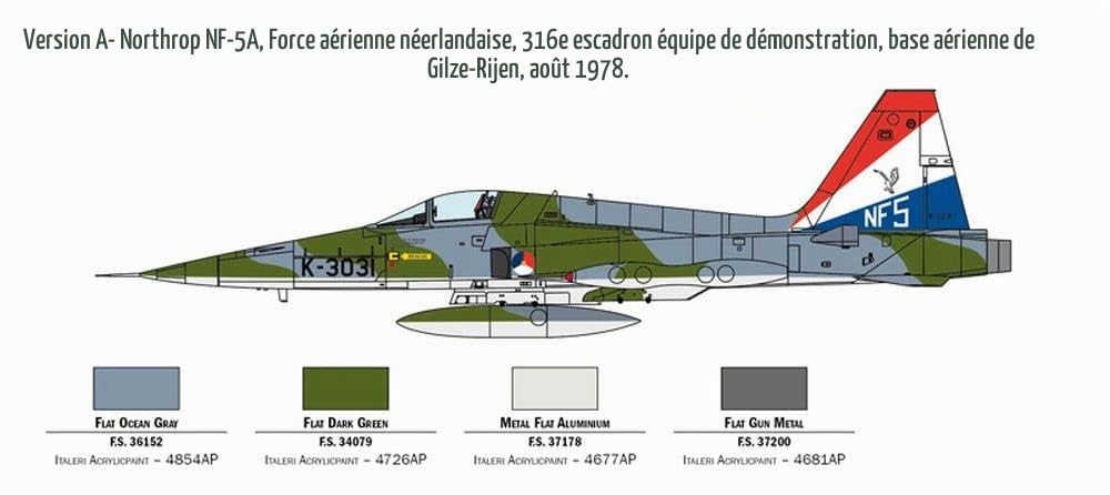 italeri-1441-f-5a-freedom-fighter-maquette-avion-1-72-multicolore image 4