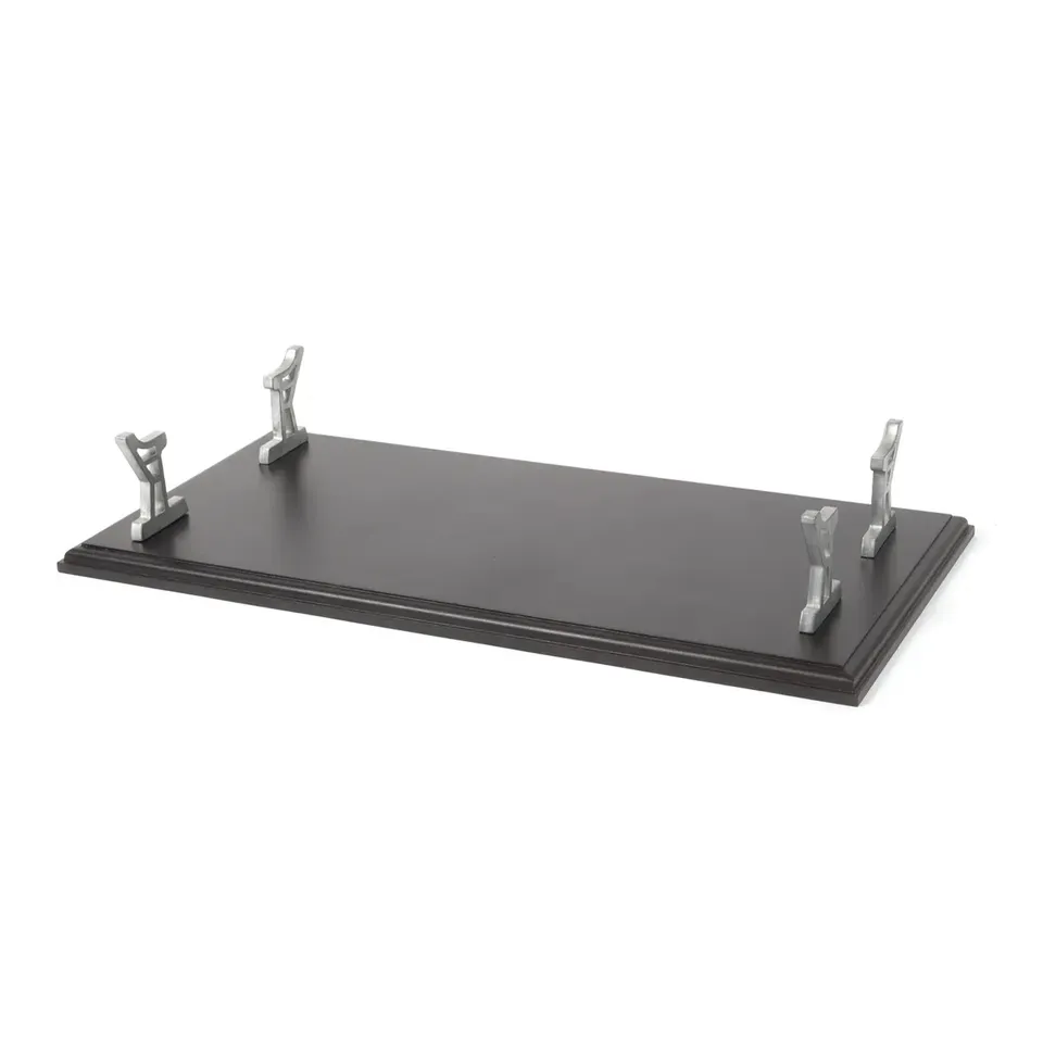 occre-socle-noir-vernis-4-supports-m-tal-pour-maquette-bateau image 1