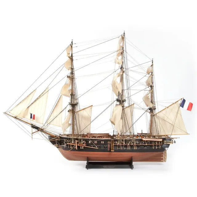 occre-belle-poule-maquette-navire-haute-fid-lit-avec-voiles image 1